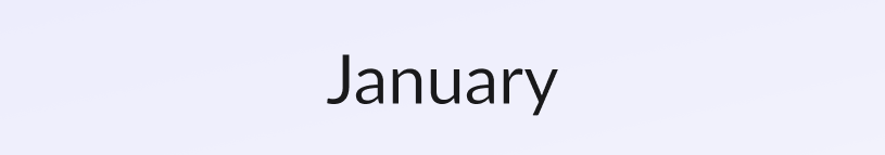 Image with purple background and the word January in black