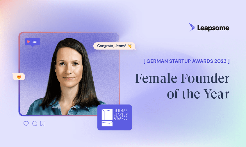 Leapsome’s Jenny von Podewils Wins Female Founder of the Year at German Startup Awards 2023